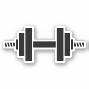 Trainings-Turnhallen-Barbell herausgeschnittenes Aufkleber