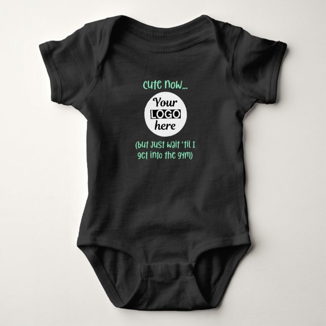 Trainingsbaby fügt Ihr Logo-Bodysuit hinzu Baby Strampler (Vorderseite)
