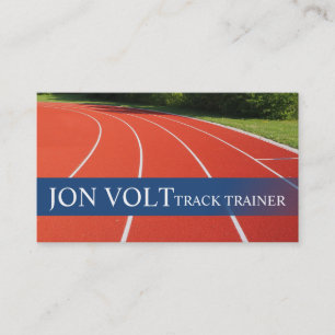 Trainingsbahn Läufer Leichtathletik Rennen Visitenkarte