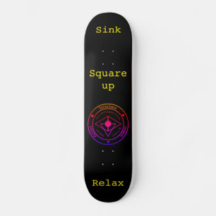 Trainingsdeck der Wing Chun (schwarz) Skateboard