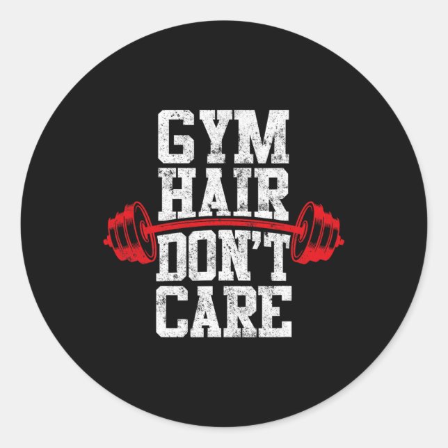 Trainingsgerät für das Gewicht Bodybuilding Liftin Runder Aufkleber (Vorderseite)
