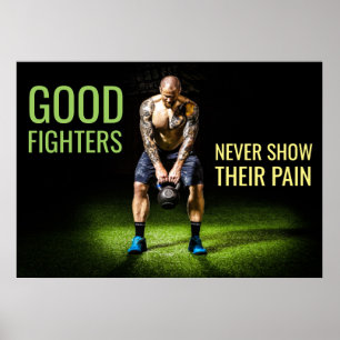 Trainingsmotivation   Inspirierendes Zitat eines K Poster