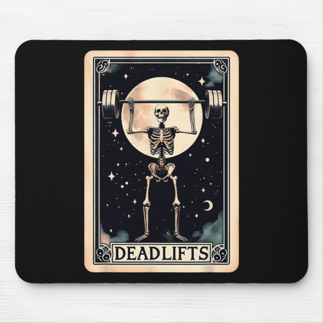 Trainingsschwingengewicht Lifting Funny Halloween  Mousepad (Vorne)