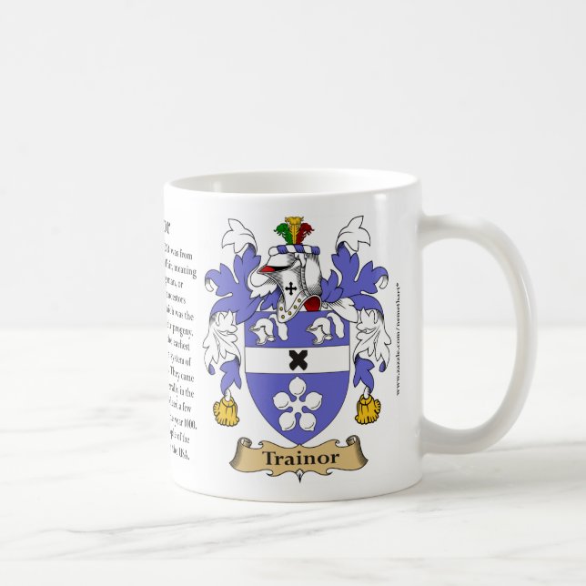 Trainor, der Ursprung, die Bedeutung und das Kaffeetasse (Rechts)