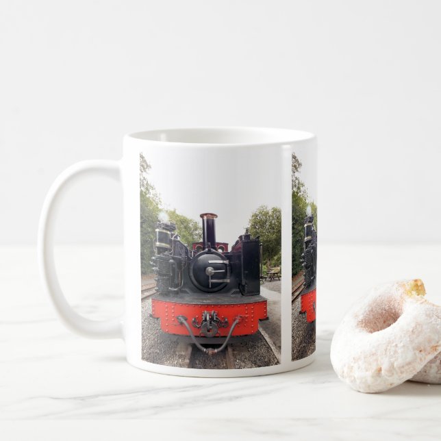 TRAINS À VAPEUR CAFÉ MUG (Avec donut)