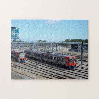 Trains et pistes Puzzle
