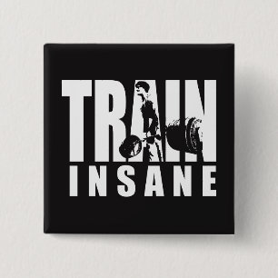 TRAINSANE - Aufzug - Gymnastiktraining Motivierend Button