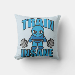 TRAINSANE Kawaii Weightlifter Deadlift Workout Kissen