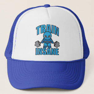 TRAINSANE Kawaii Weightlifter Deadlift Workout Truckerkappe