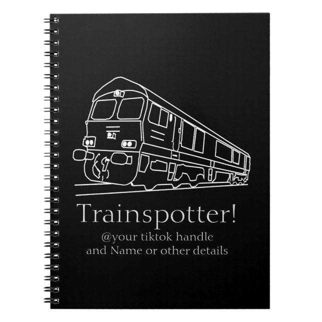 Trainspotter Klasse 66 Eisenbahn Eisenbahn-Ventila Notizblock (Vorderseite)