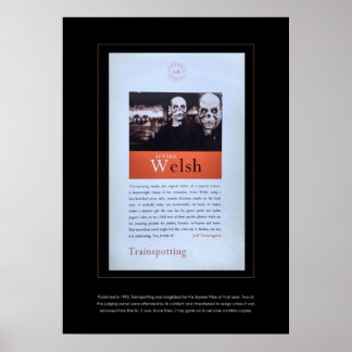 Trainspotting von Irvine Welsh Cover der Original  Poster