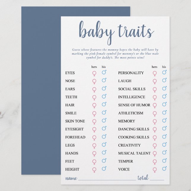 Trait simple pour bébé en ardoise | Carte de saké  (Devant / Derrière)