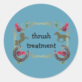 traitement à la gorge STICKER ROND CLASSIQUE