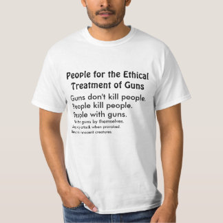 Traitement moral de T-shirt d'armes à feu