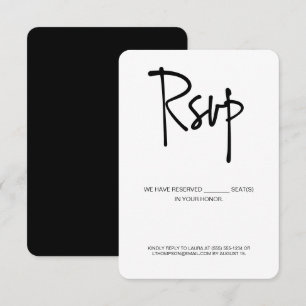 Traitement RSVP Réservé Siège réponse électronique