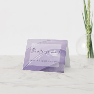 Traits d'aquarelle Merci Plum Violet