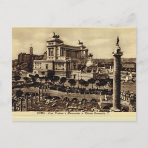 Trajans Forum und Vittorio Emanuele II-Denkmal Postkarte
