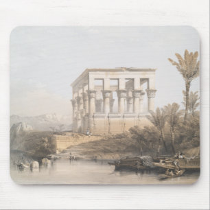 Trajans Kiosk, hypaethral Tempel in Philae Egypt Mousepad