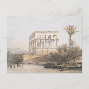 Trajans Kiosk, hypaethral Tempel in Philae Egypt Postkarte