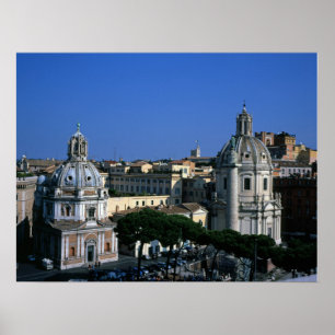 Trajans Säule Rom Italien Poster