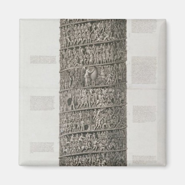 Trajansäule (Gravur) Magnet (Vorne)