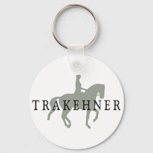 TRAKEHNER mit Dressage-Pferd u. Reiter Schlüsselanhänger