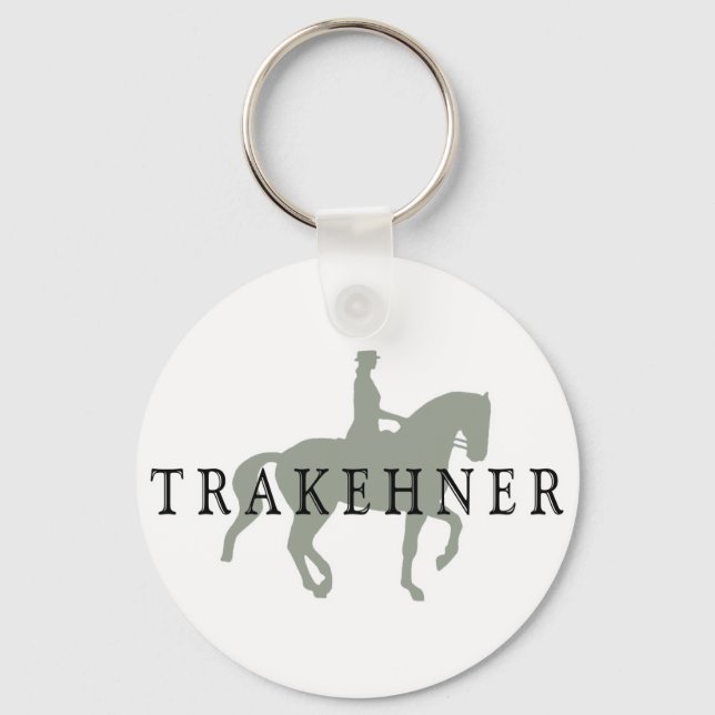 TRAKEHNER mit Dressurreiter Schlüsselanhänger (Vorderseite)