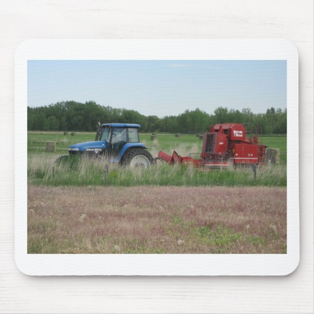 Traktor auf dem Gebiet Mousepad (Vorne)