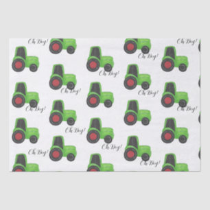 Traktor Baby Boy Seidenpapier