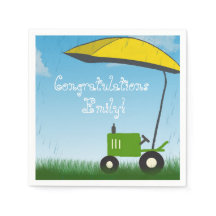 Traktor Baby Dusche Napkins