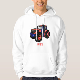 Traktor Cartoon-Illustration Hoodie
