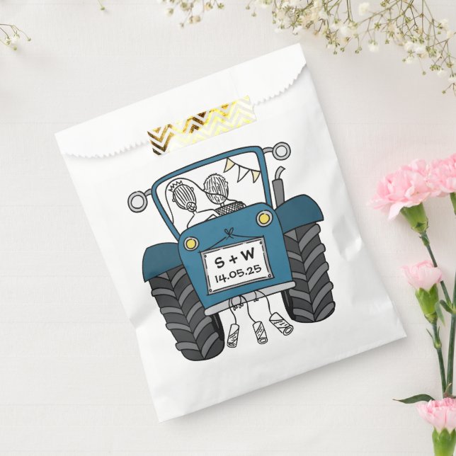 Traktor Country Wedding Fvor Bag Geschenktütchen (Versiegelt)