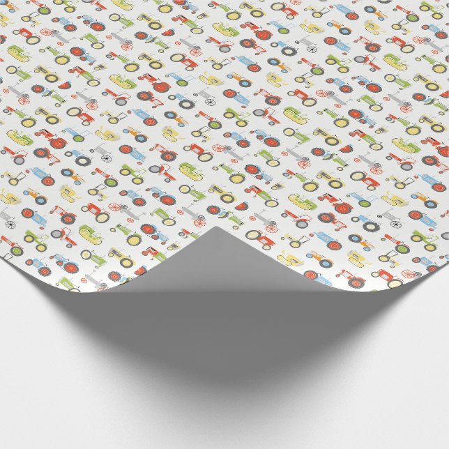 Traktor-Entwurfs-Packpapier Geschenkpapier (Ecke)