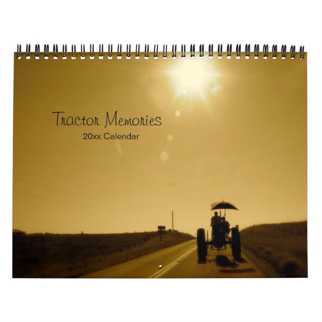 Traktor-Erinnerungens-Kalender: Fertigen Sie Jahr Kalender (Titelbild)