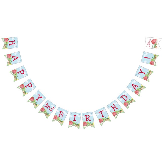 Traktor Farm Birthday Banner (Alle)