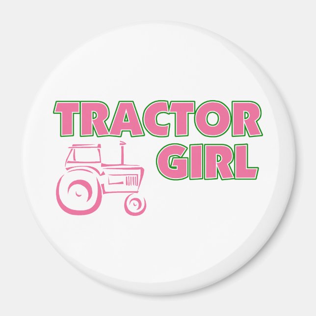 Traktor Girl Magnet (Vorne)