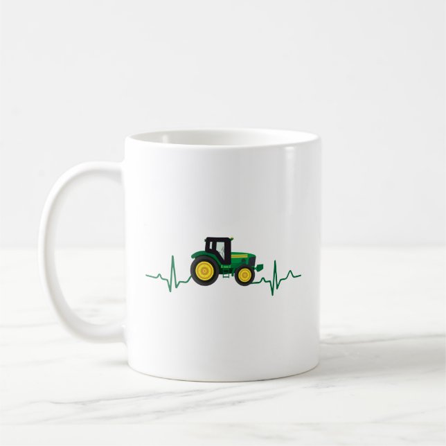 Traktor Heartbeat  Kaffeetasse (Links)