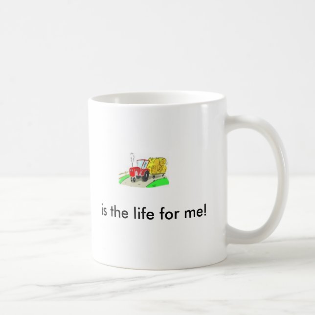Traktor, ist das Leben für mich! Kaffeetasse (Rechts)