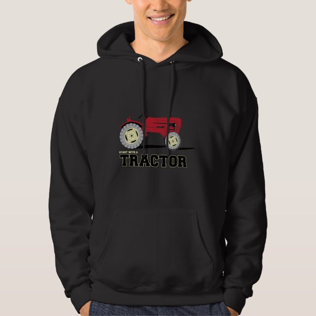 Traktor-Kapuzenpullis für Männer Hoodie (Vorderseite)