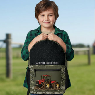 Traktor Landwirtschaftsgeräte Coole Landwirtschaft Bedruckter Rucksack