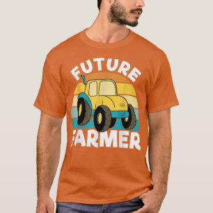 Traktor Lover Boys Girls Retro Vintag Style Futu T-Shirt