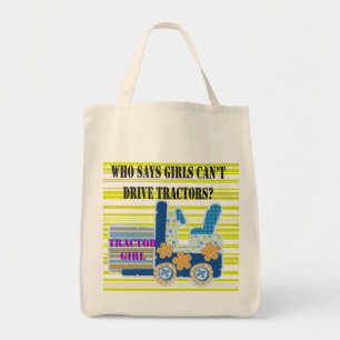 Traktor-Mädchen-T-Shirts und Geschenke Tragetasche