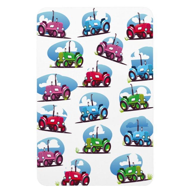Traktor Muster Magnet (Vertikal)