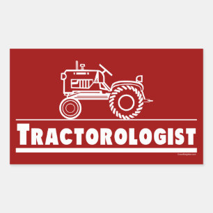 Traktor Ologist RED Rechteckiger Aufkleber