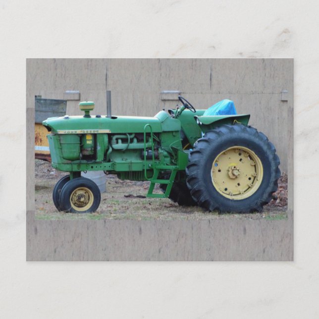Traktor Postkarte (Vorderseite)