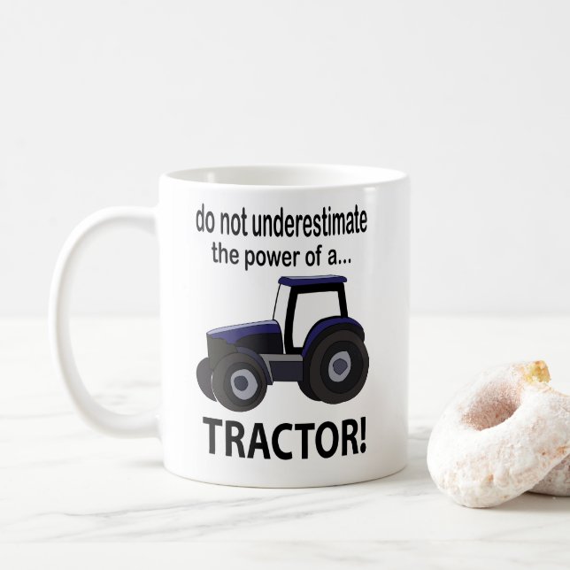 Traktor, Power Kaffeetasse (Mit Donut)