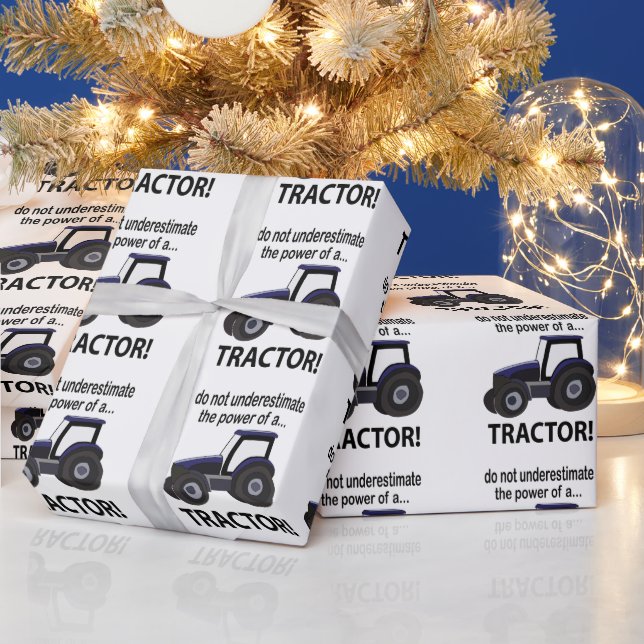 Traktor Power Traktor Geschenkpapier (Feiertage)