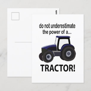 Traktor Power Traktor Postkarte
