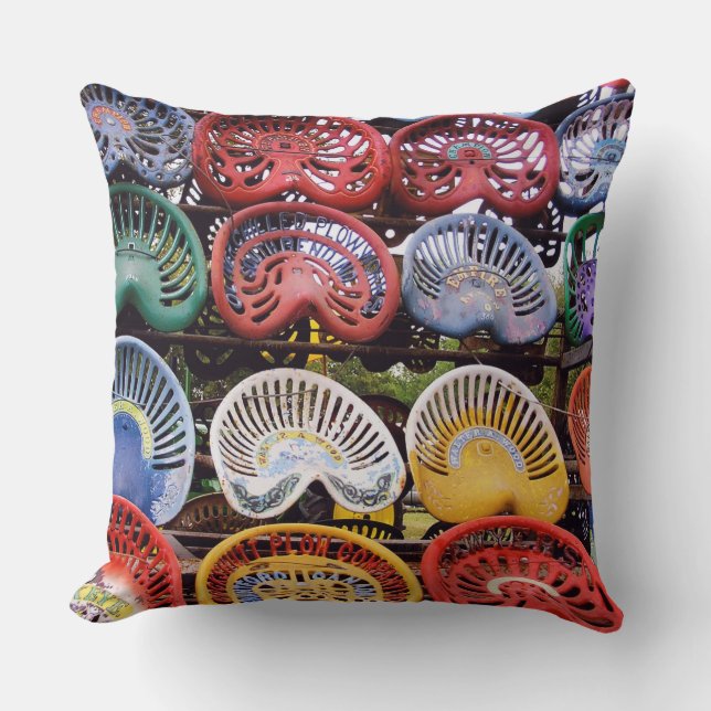 Traktor-Sitze an der Traktor-Show Kissen (Vorderseite)