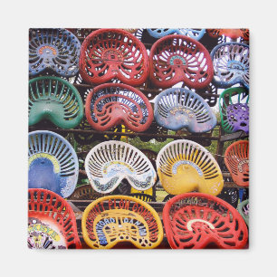 Traktor-Sitze an der Traktor-Show Magnet